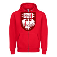 Red College of Chicago Zipper Hoodie - artisFamous