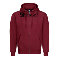 Burgundy Vandercook College of Music Zipper Hoodie - artisFamous
