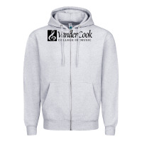 Heather Grey Vandercook College of Music Zipper Hoodie - artisFamous