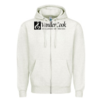 Oatmeal Heather Vandercook College of Music Zipper Hoodie - artisFamous