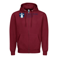 Burgundy Wheaton College (Illinois) Zipper Hoodie - artisFamous