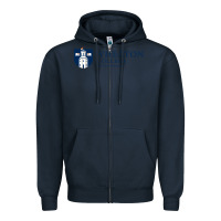 Navy Wheaton College (Illinois) Zipper Hoodie - artisFamous
