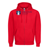 Red Wheaton College (Illinois) Zipper Hoodie - artisFamous