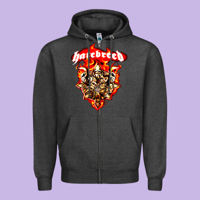 Hatebreed 3 Zipper Hoodie Designed By Artisfamous
