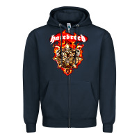 Navy hatebreed 3 Zipper Hoodie - artisFamous