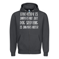 Smoke dog sledding is importanter Zipper Hoodie - artisFamous