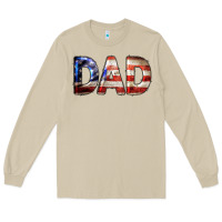 Mushroom American Flag Dad 4th of July Long Sleeve Tee - LillyAllenDesigns