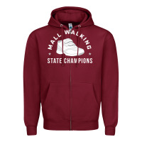 Funny Mall Walking State Champions Zipper Hoodie | Teevron
