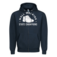 Navy funny mall walking state champions Zipper Hoodie - artisFamous
