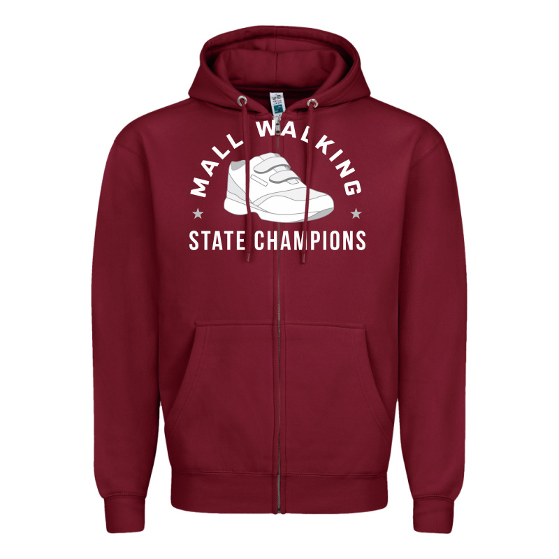 Funny Mall Walking State Champions Zipper Hoodie by artisFamous | Teevron