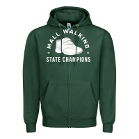 Sports Green funny mall walking state champions Zipper Hoodie - artisFamous
