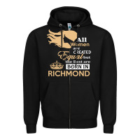 Black women are born in richmond Zipper Hoodie - artisFamous