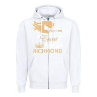 White women are born in richmond Zipper Hoodie - artisFamous