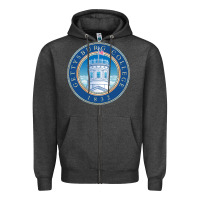 Charcoal Heather gettysburg college Zipper Hoodie - artisFamous