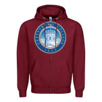 Burgundy gettysburg college Zipper Hoodie - artisFamous