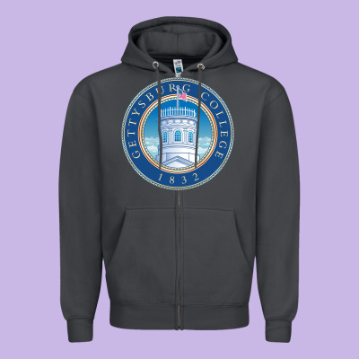 Gettysburg College Zipper Hoodie Designed By Artisfamous