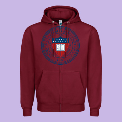 Howard University Zipper Hoodie Designed By Artisfamous