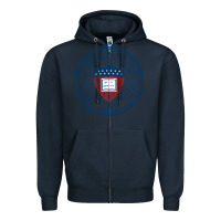 Navy howard university Zipper Hoodie - artisFamous