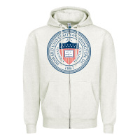Oatmeal Heather howard university Zipper Hoodie - artisFamous