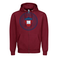 Burgundy howard university Zipper Hoodie - artisFamous