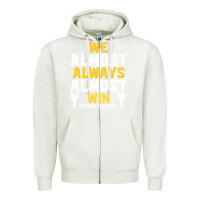 Oatmeal Heather vikings we almost always almost win   funny sports Zipper Hoodie - artisFamous