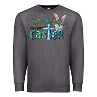 Charcoal Heather My First Easter Bunny Boy Premium Sweatshirt - RanaPortraitStore