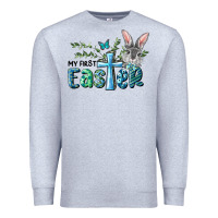 Heather Grey My First Easter Bunny Boy Premium Sweatshirt - RanaPortraitStore