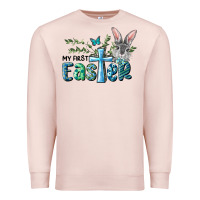 Pale Pink My First Easter Bunny Boy Premium Sweatshirt - RanaPortraitStore