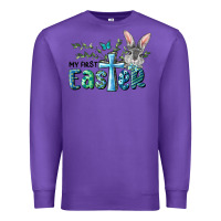 Purple My First Easter Bunny Boy Premium Sweatshirt - RanaPortraitStore