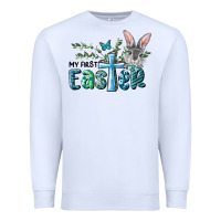 White My First Easter Bunny Boy Premium Sweatshirt - RanaPortraitStore