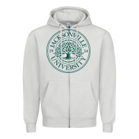 Dove Grey jacksonville university Zipper Hoodie - artisFamous
