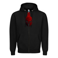 Black Spartan Zipper Hoodie - artisFamous