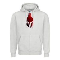 Dove Grey Spartan Zipper Hoodie - artisFamous