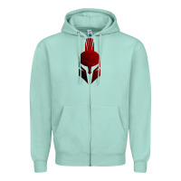 Seafoam Spartan Zipper Hoodie - artisFamous