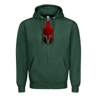 Sports Green Spartan Zipper Hoodie - artisFamous