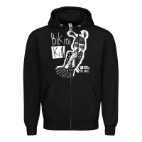 Black bikini kill Zipper Hoodie - artisFamous