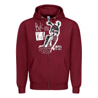 Burgundy bikini kill Zipper Hoodie - artisFamous