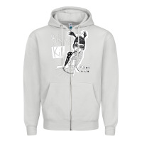 Dove Grey bikini kill Zipper Hoodie - artisFamous
