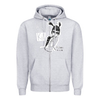 Heather Grey bikini kill Zipper Hoodie - artisFamous