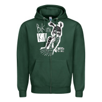 Sports Green bikini kill Zipper Hoodie - artisFamous