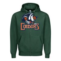 Sports Green Condors, The Bakersfield Zipper Hoodie - artisFamous