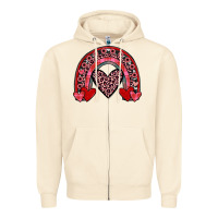 Sandshell valentines heart rainbow Zipper Hoodie - JahusDesignShop