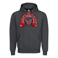 Smoke valentines heart rainbow Zipper Hoodie - JahusDesignShop
