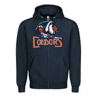 Navy Condors, The Bakersfield Zipper Hoodie - artisFamous