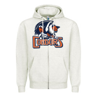 Oatmeal Heather Condors, The Bakersfield Zipper Hoodie - artisFamous