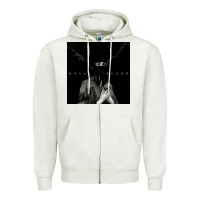 Oatmeal Heather royal blood Zipper Hoodie - artisFamous