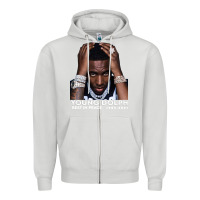 Dove Grey Rest in Peace Young Dolph Zipper Hoodie - artisFamous