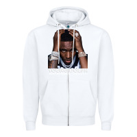 White Rest in Peace Young Dolph Zipper Hoodie - artisFamous
