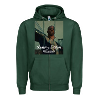 Sports Green Rest in Peace Young Dolph Zipper Hoodie - artisFamous