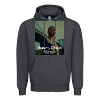 Smoke Rest in Peace Young Dolph Zipper Hoodie - artisFamous